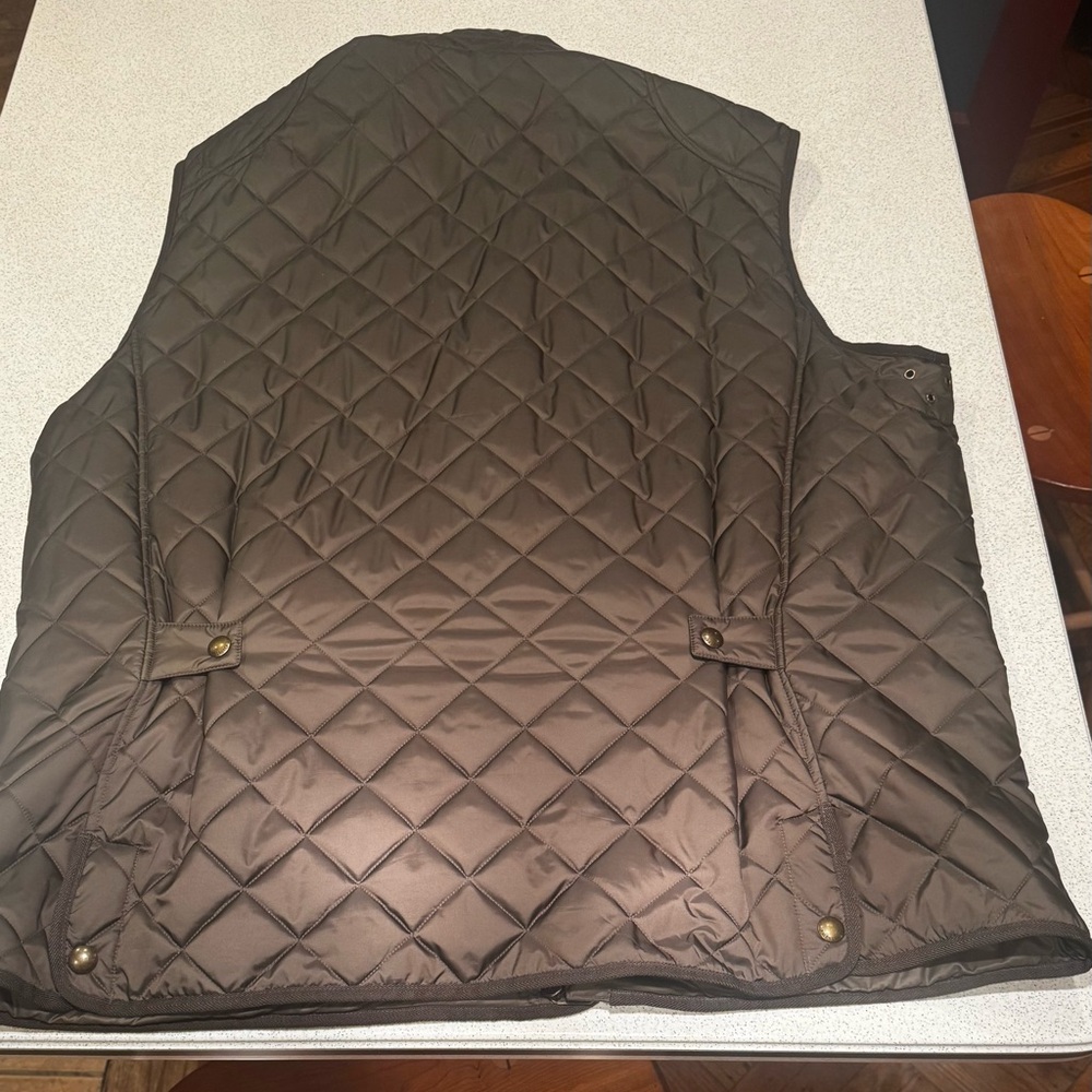 Ralph Lauren Men's Quilted Vest - Dark Olive - Picture 2 of 6